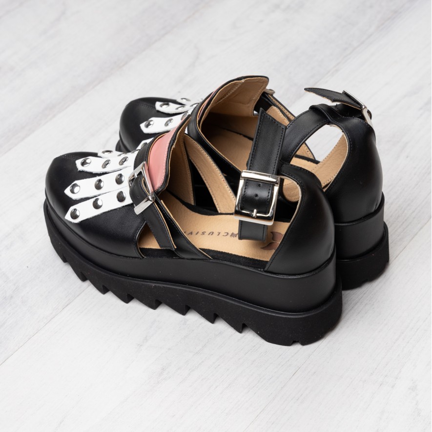 *Pantofi - Amur - Combo Black